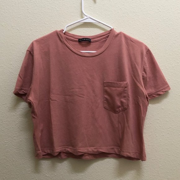 Brandy Melville Tops - brandy melville dusty pink tee